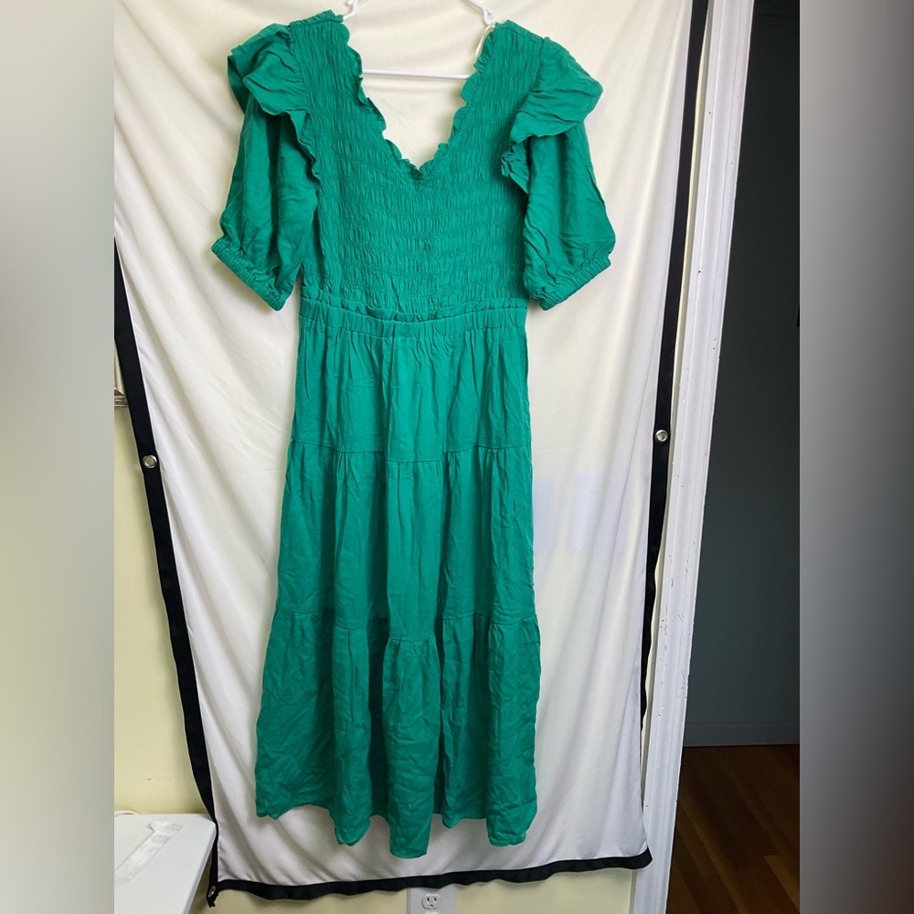 Umgee Chandler Smocked-Tiered Dress